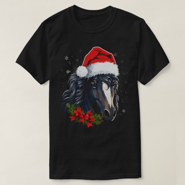 T-shirt Fell Pony Horse Noël (Design devant)
