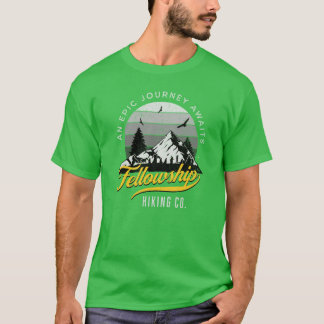 T-shirt Fellowship Hiking Co Un Voyage Épique Attend Distr