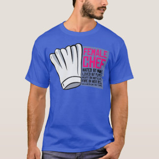 T-shirt female chef meals cooking food lover kitchen cooks