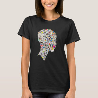 T-shirt Female Head Silhouette