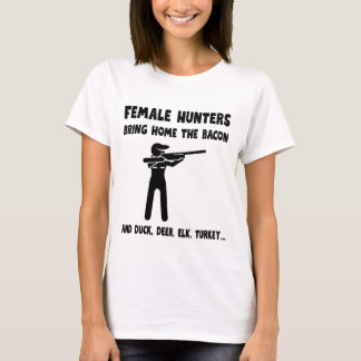 T-shirt Female Hunters Bring Home the Bacon