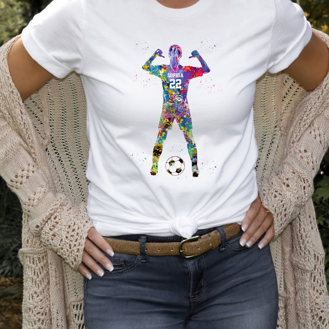 T-shirt Female Soccer Player (Créateur téléchargé)