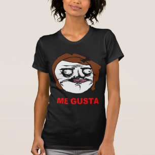 T-shirt Femelle Brown je visage comique Meme de rage de