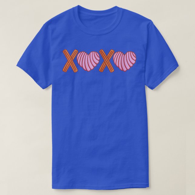 T-shirt Femen XOXO Conchas y Churros Mexique Pain Lover (Design devant)