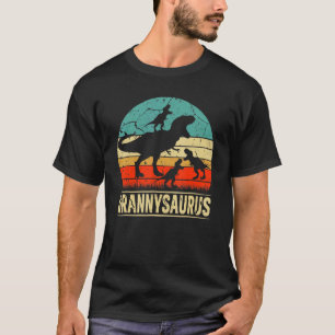 T-shirt Femens Granny Dinosaur Rex Grannysaurus 3 Enfants 