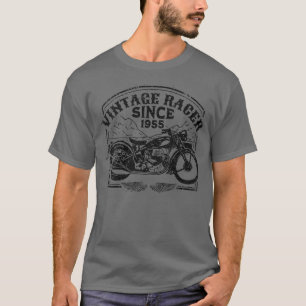 T-shirt Femens Vintage Racer Depuis 1955 Retro Motorbike M
