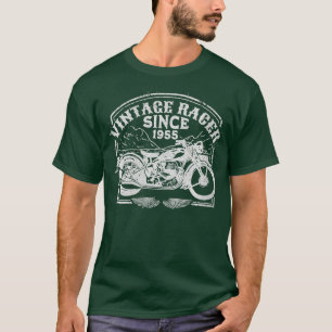 T-shirt Femens Vintage Racer Depuis 1955 Retro Motorbike M