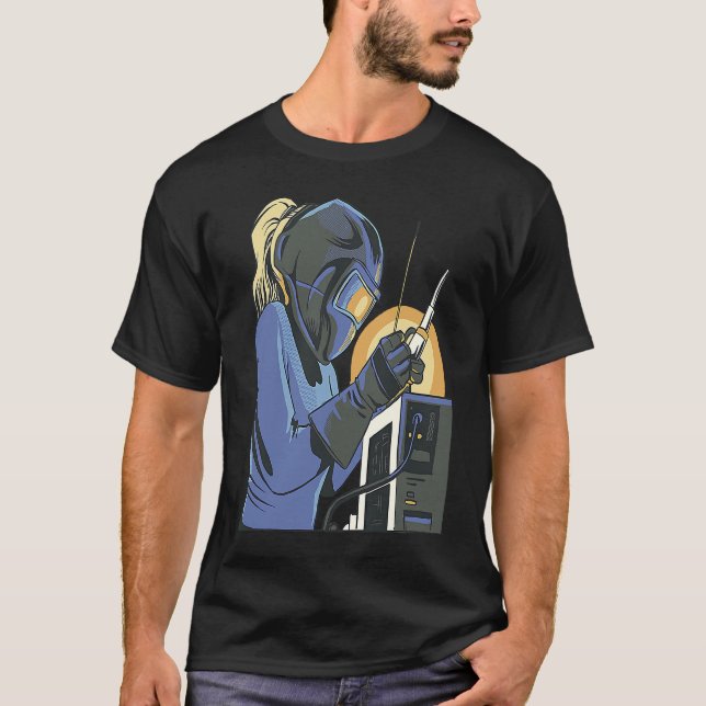 T-shirt Femens Welder Maman tenue pour femmes Métallouveus (Devant)