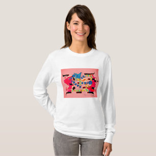T-shirt féminin à manches longues "Armoiries"
