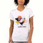 T-shirt féminin Abstrait et dynamique