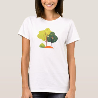 T-Shirt Féminin Arbre de la Nature Minimaliste