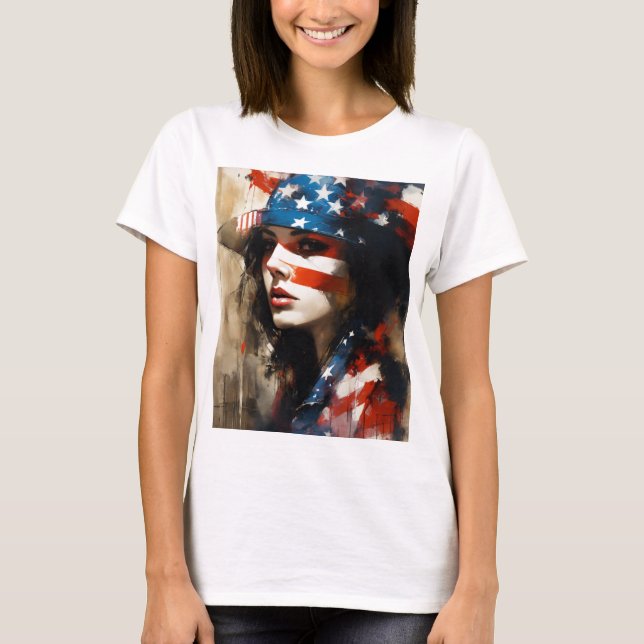 T-shirt féminin britannique indépendant (Devant)