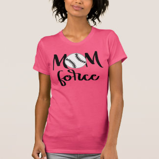 T-Shirt féminin de baseball de la Force Maman
