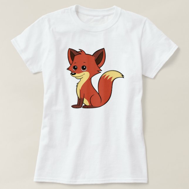 T-shirt féminin de la chaine de dessin animé Fox (Design devant)