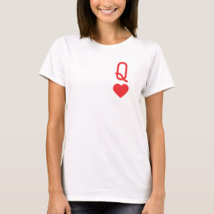 T-shirt féminin de la Reine des Coeurs