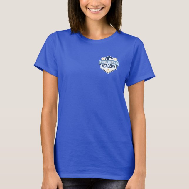 T-shirt féminin de l'ASL (bleu royal) (Devant)