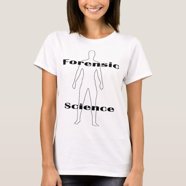 T-shirt féminin de médecine légale (Devant)