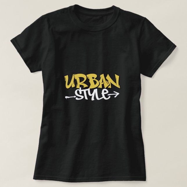 T-shirt féminin de style urbain (Design devant)
