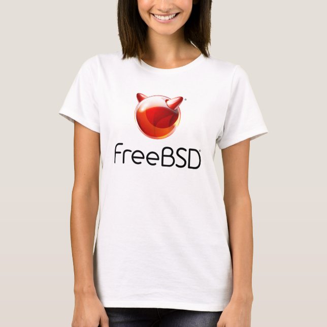 T-shirt féminin du projet FreeBSD (Devant)
