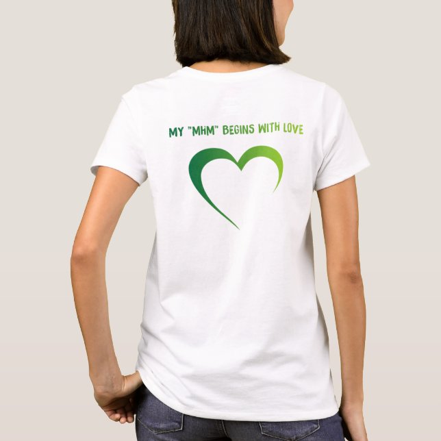 T-shirt féminin en plein essor en santé mentale (Dos)