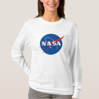 T-shirt féminin Iconic NASA (blanc fusées)