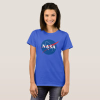 T-shirt féminin Iconic NASA (bleu Neptune)
