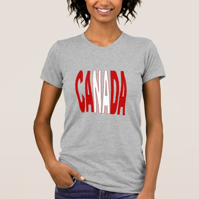 T-shirt féminin Jersey pour le CANADA (Devant)