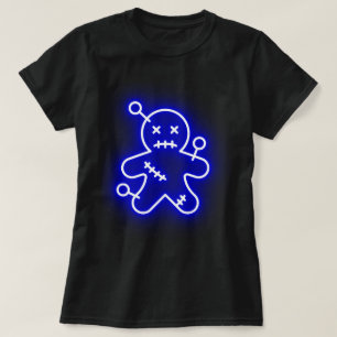 T-shirt féminin Neon Blue Voo Doo