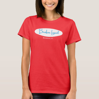 T-shirt féminin ovale Retro Bourbon Legend