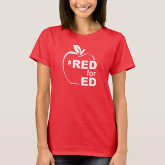 T-shirt féminin rouge pour Ed