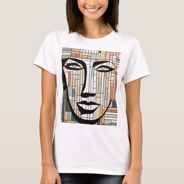 T-shirt féminin tendance et élégant - Confortable  (Devant)