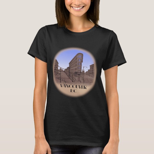 T-shirt féminin Vancouver Gastown Souvenir biologi (Devant)