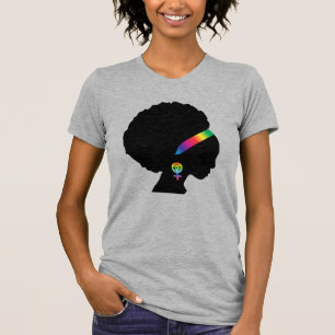 T-shirt Féministe afro-américaine LGBTQ+