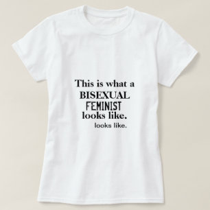 T-shirt féministe bisexuel
