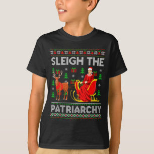 T-shirt Féministe Ruth Bader Ginsburg Rbg Noël Traîneau Le