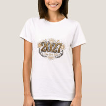 T-Shirt femme 2027 Orné Or