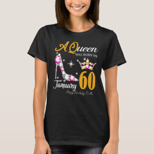 T-shirt Femme 60e anniversaire, reine 60 ans