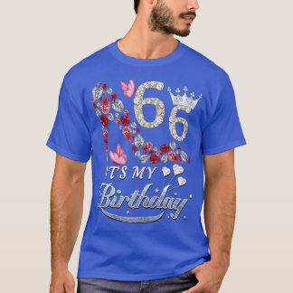T-shirt Femme 66 ans C'est mon 66e anniversaire Funny Sho