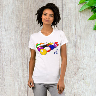 T-Shirt Femme À Billard Ball