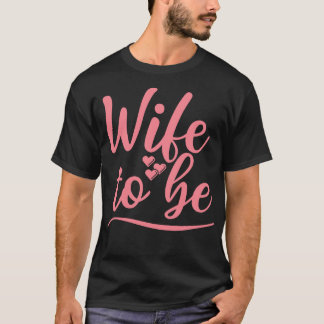 T-shirt Femme À Être J'Ai Dit Oui Mignonne Mariée À Être D