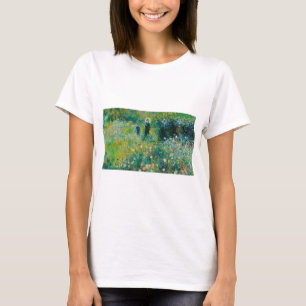 T-shirt Femme à l'omrelle, jardin, Renoir