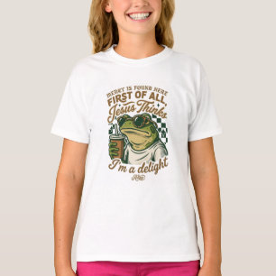 T-shirt femme ADOM "Jésus pense que je suis un dél