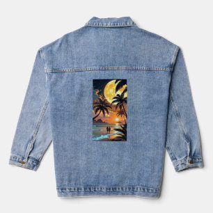 T-shirt femme ADOM Premium Tropical Sunset Graphic