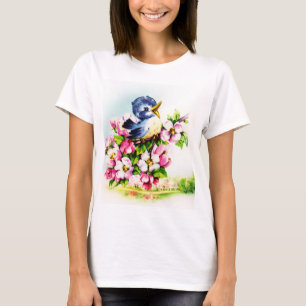 t-shirt femme adorant les oiseaux mignons