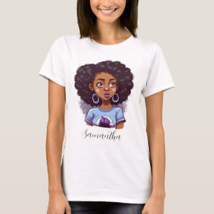 T-shirt Femme afro classe et élégante