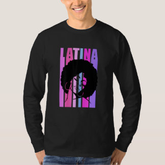 T-shirt Femme Afro Latina Queen Black African American Ha