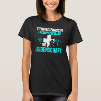 T-shirt Femme Aide vétérinaire de la passion heartbeat TF