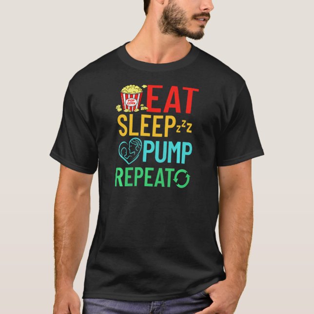 T-shirt Femme Allaitement Nouveau-Né Vapeur De Pompe De La (Devant)