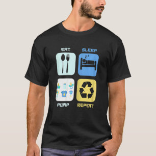 T-shirt Femme Allaitement Nouveau-Né Vapeur De Pompe De La