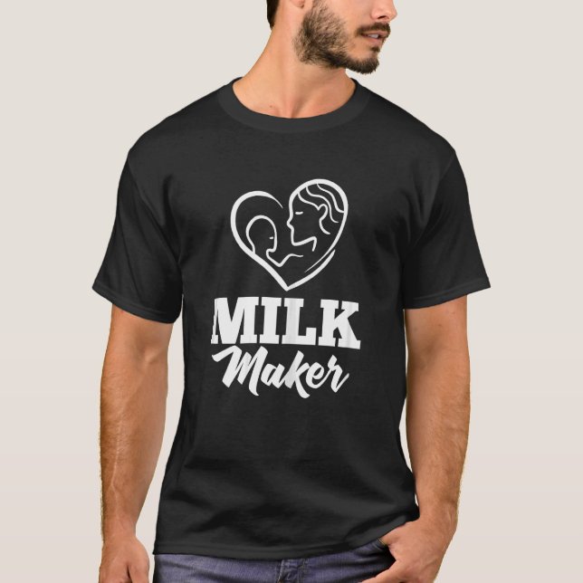 T-shirt Femme Allaitement Nouveau-Né Vapeur De Pompe De La (Devant)